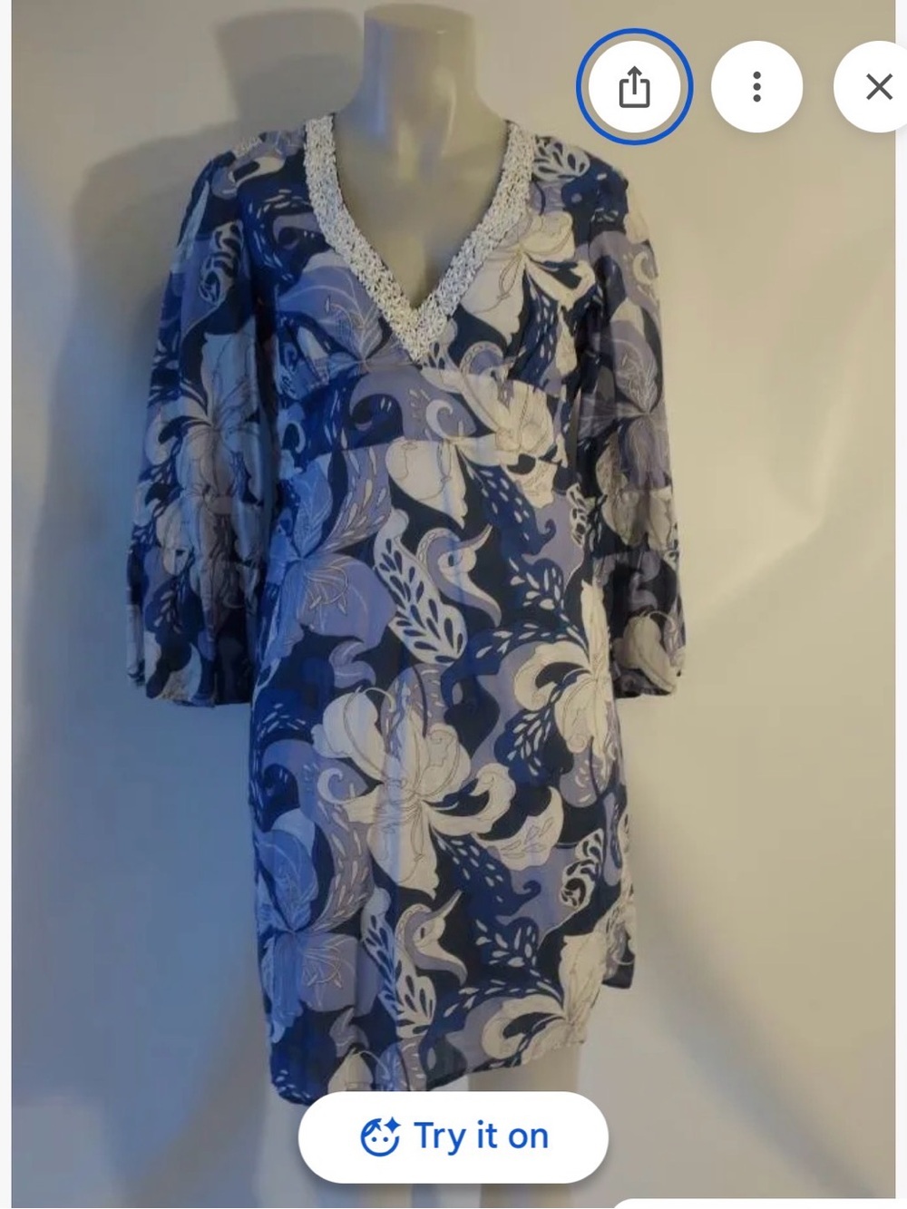 Tibi White Dress with Green Brand Tag and Red Floral Accents